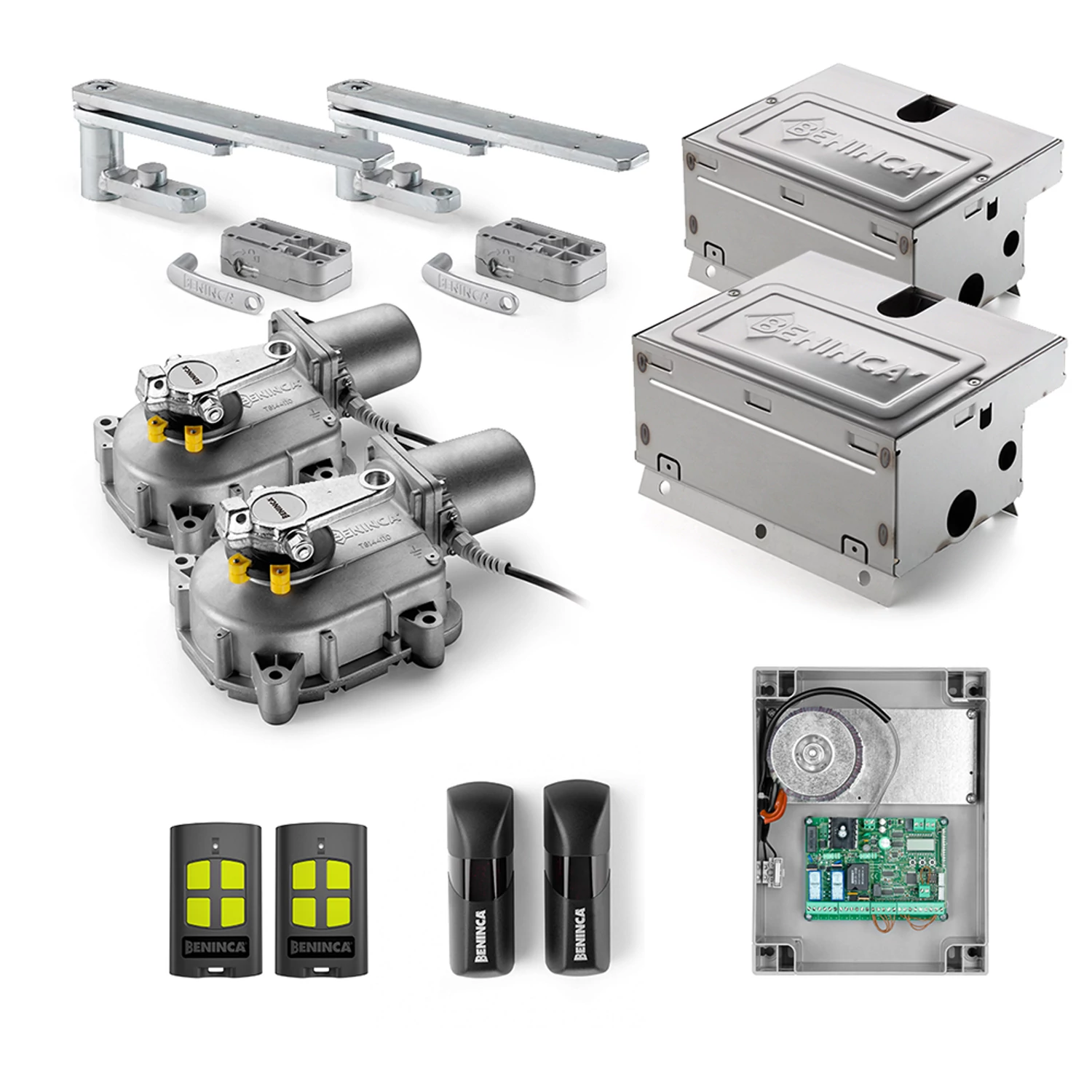 Beninca KIT-UNDER 24 kétszárnyas földbe rejtett elektromos kapunyitómotor-szett - kaputechnikaszakuzlet.hu