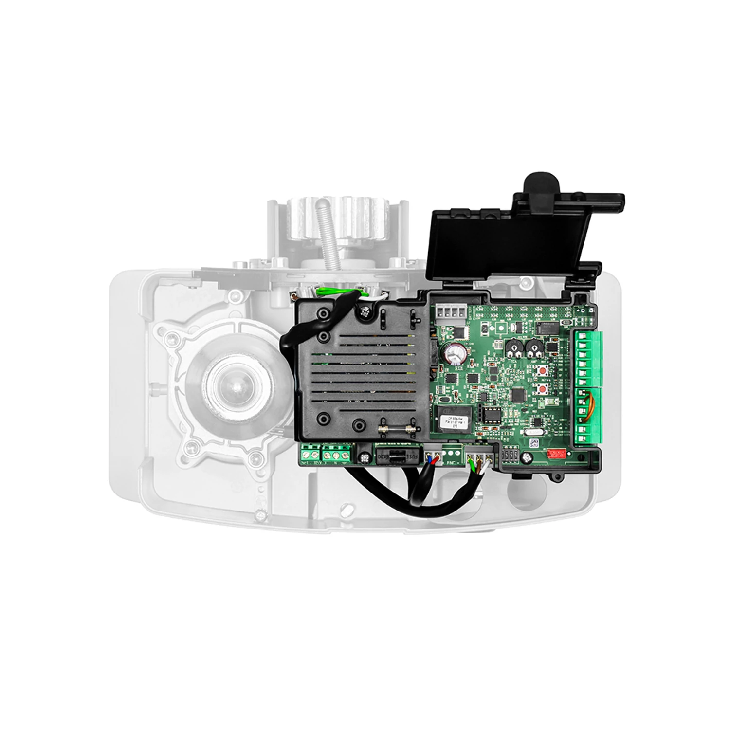 Beninca KIT-BULL624 SW elektromos kapunyitómotor belül - https://kaputechnikaszakuzlet.hu