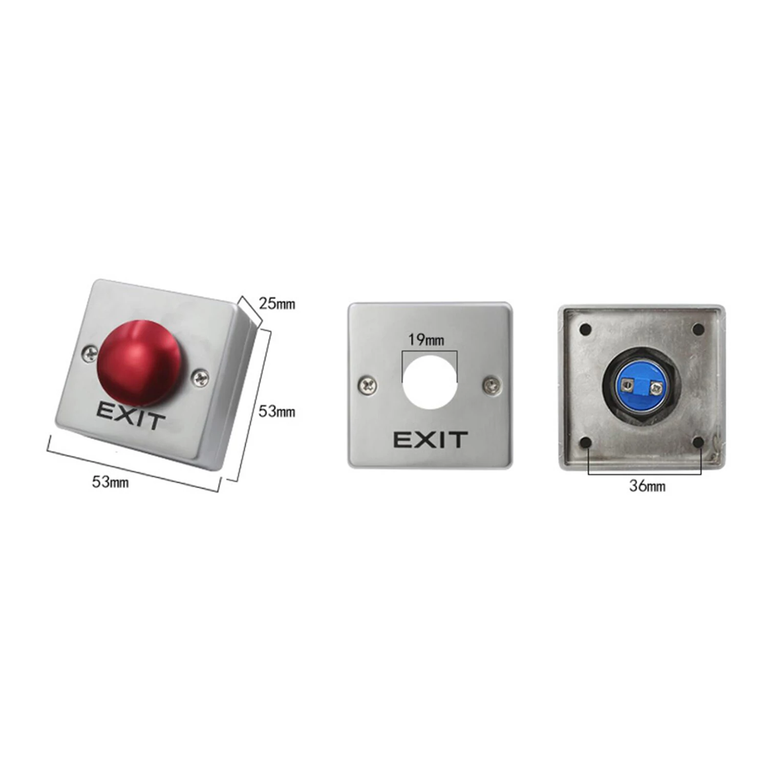 Control CON-EXIT 8 falon kívüli nyomógomb 4 - kaputechnikaszakuzlet.hu