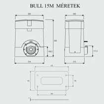 Beninca BULL 15 M elektromos kapunyitómotor - kaputechnikaszakuzlet.hu