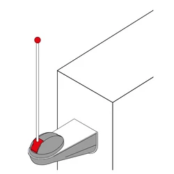 Ditec GOL148REA antenna falra szerelve - https://kaputechnikaszakuzlet.hu