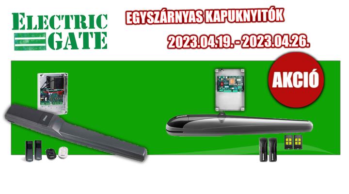2023.04.19. - 2023.04.26. Egyszárnyas kapunyitómotor-szett akció